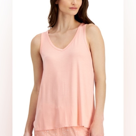 ALFANI Solid Essential Sleep Tank Top, sleeveless XXL, V neck - Picture 1 of 2